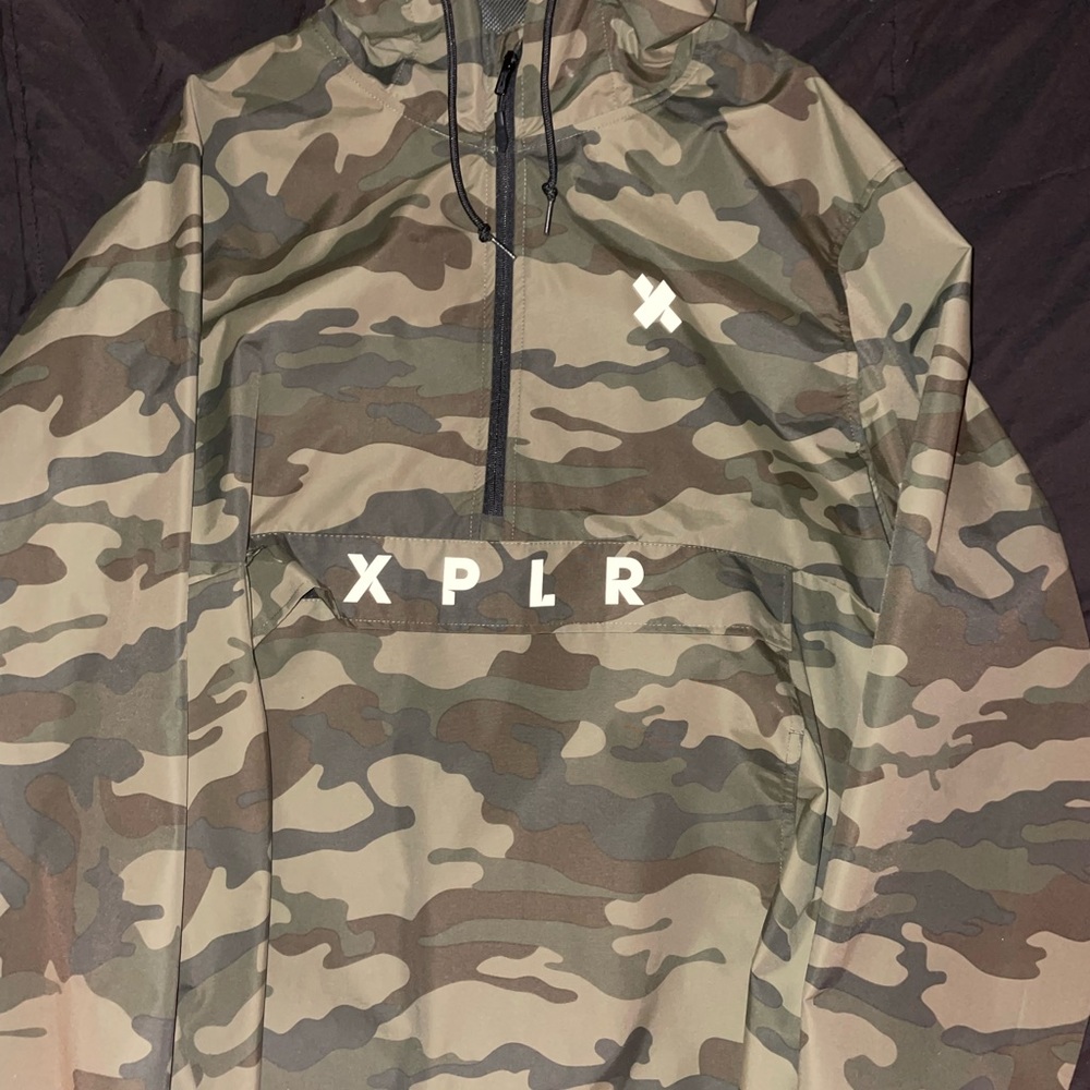 XPLR Green Camo Anorak Jacket